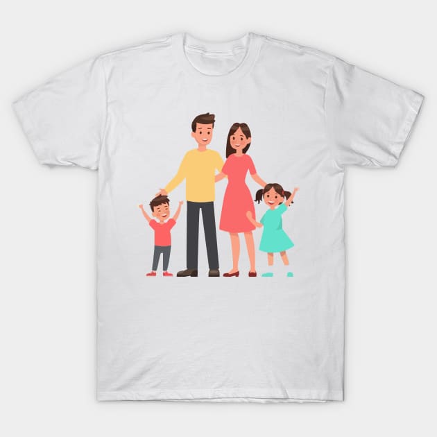 family artwork T-Shirt by Nawaw